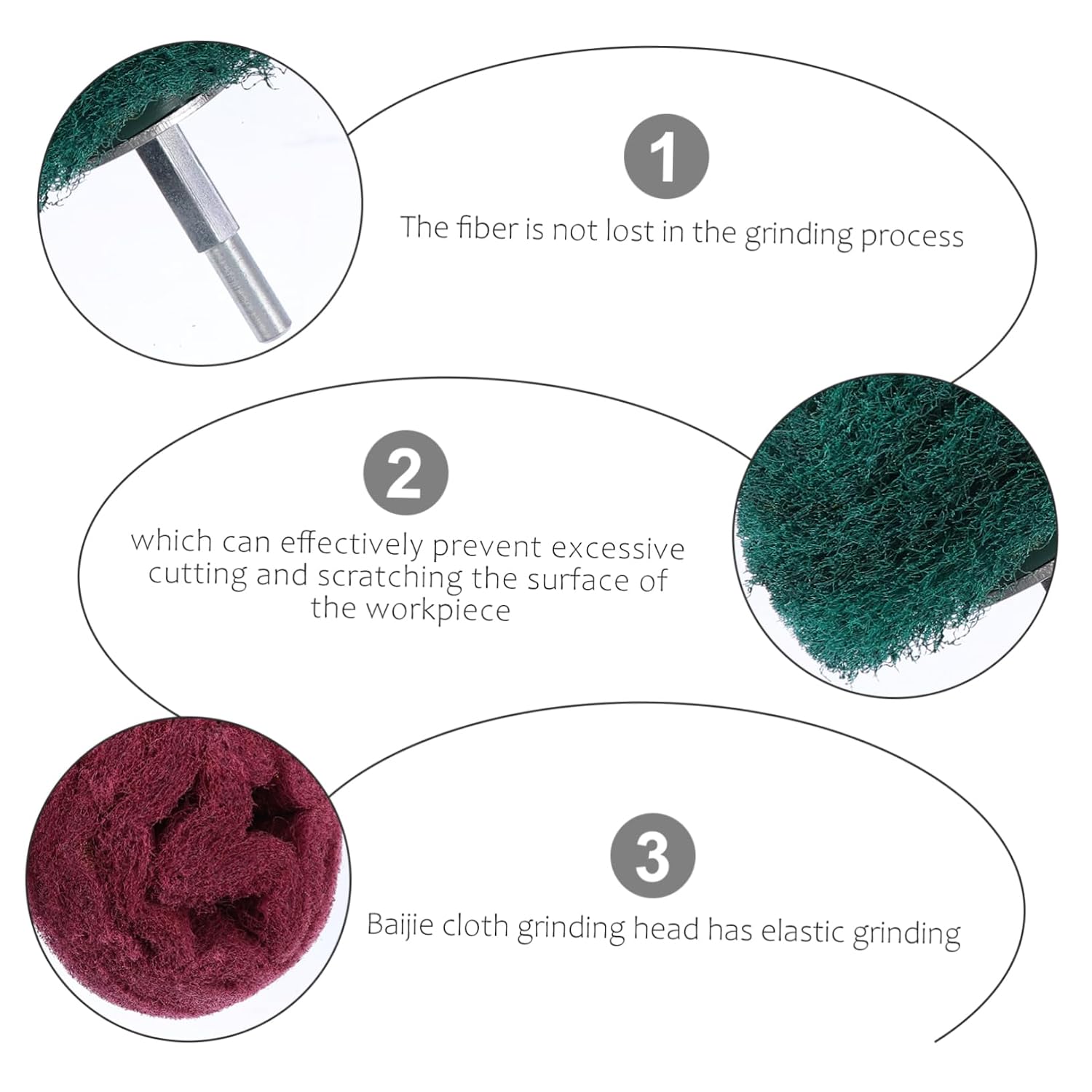 Cabilock 12pcs Sanding Polishing Wheels for Abrasive Buffing Pads and Practical Design for Efficient Polishing