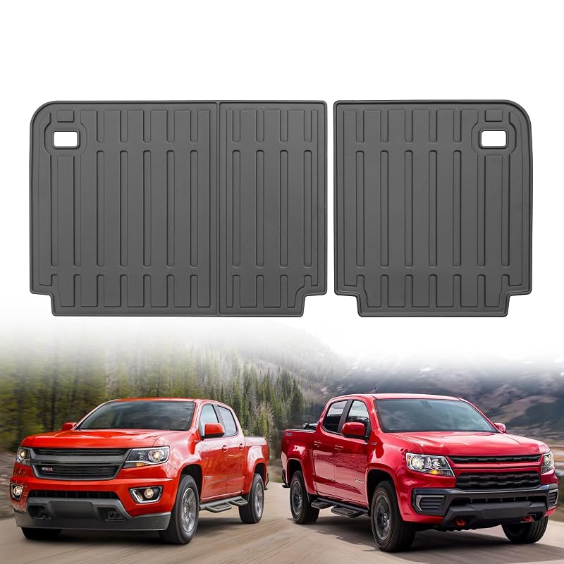 Tapete para encosto do banco traseiro em TPE Yonugli para Chevy Colorado/GMC Canyon Crew Cab 2015–2022, 1 unidade