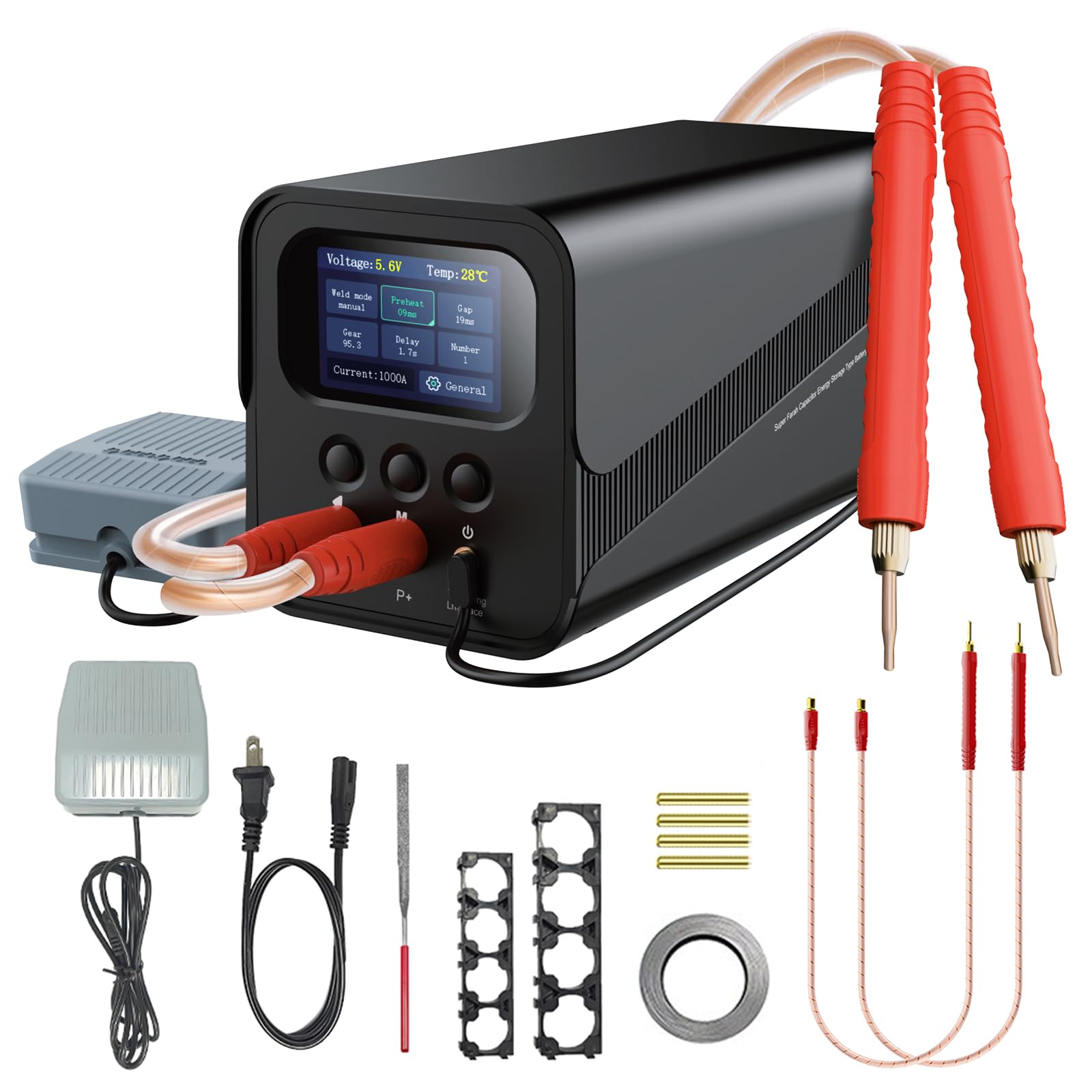Soudeur par points 100-240V pour pack batterie 18650 et cellules lithium LiFePO4