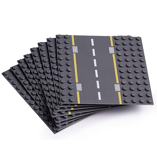 Placas de Base de Carretera de Bloques de Construcción, 8 Piezas