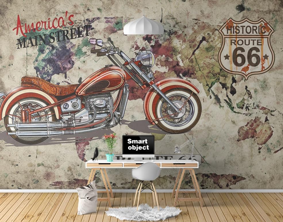 Papier peint intissé course de motos poster géant mural 450cm