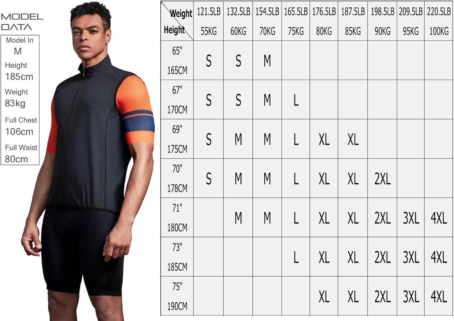 CEROTIPOLAR Men's Cycling Vest with 3 Reflective Tape Cargo Pockets, Micro Softshell Windproof Bike Vest - Image 2