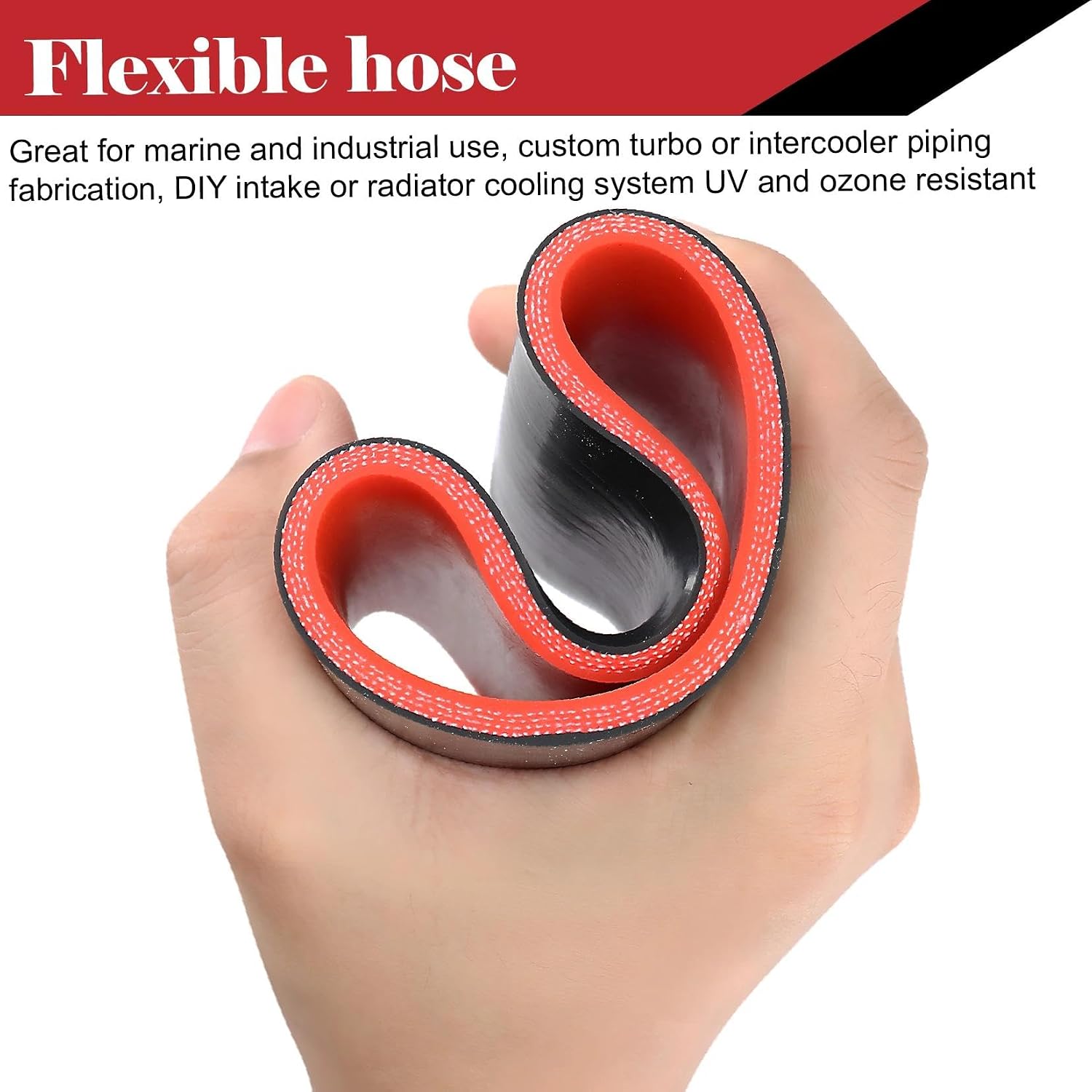 2.75 inch Silicone Hose Coupler 2-3/4 in(70mm) Straight Reinforced High Temp Intake Intercooler Coupler for Turbo/Radiator/Exaust, Leg Length 3inch 4-ply with 2PCS Clamps