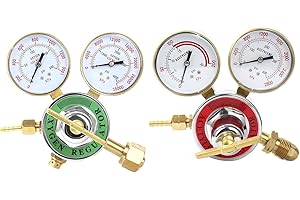 2-Piece Dual Welding Gas Gauges for Oxygen & Acetylene