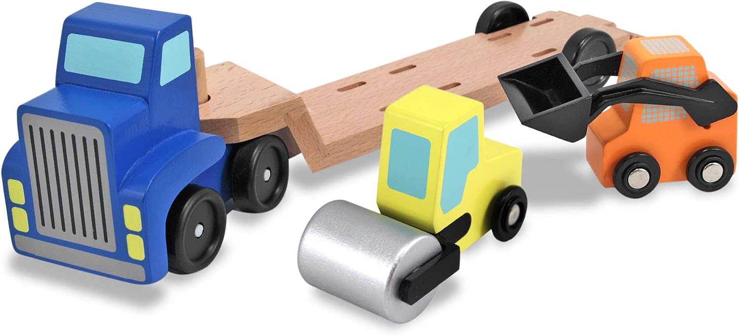 Melissa & Doug Low Loader Vehicle Play Set