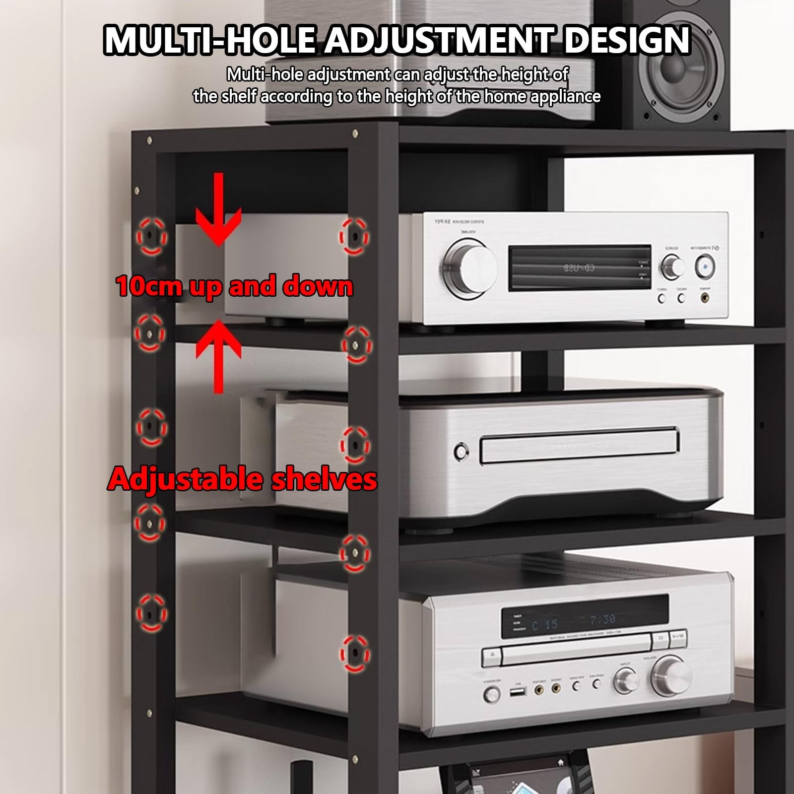 Moderno supporto multimediale audio-video multi-strato supporto per proiettore per camera da letto giradischi stand con stoccaggio soggiorno rack audio amplificatore mensola
