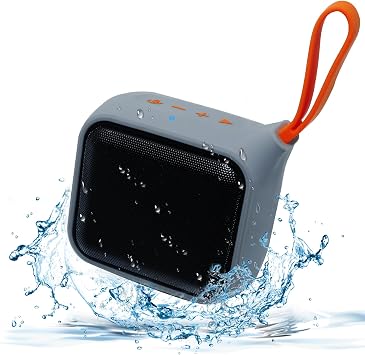 Waterproof Portable Bluetooth Speaker with 8W Big Sound, Small Wireless Speaker Subwoofer,20H Playtime, BT 5.3, Support TF Card, TWS for Bicycle, Shower Outdoor,Travel, Hiking, Party,Gift