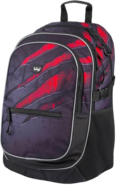 Baagl Kinderrucksack, Schulrucksack für Kinder mit ergonomisch geformter Rücken, Brustgurt und reflektierende Elemente - 1