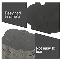 Vista 8 de Tarjetas de exhibición de lazo para el cabello, tarjetas de exhibición de joyas, 100 piezas, pinzas para el cabello, soporte para broche, aretes