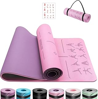 Tappetino Yoga,Tappetino Palestra TPE,Tappetino Yoga Antiscivolo,Tappetino Pilatesper Palestra,Pilates,Fitness,Sport Mat,183x61cm