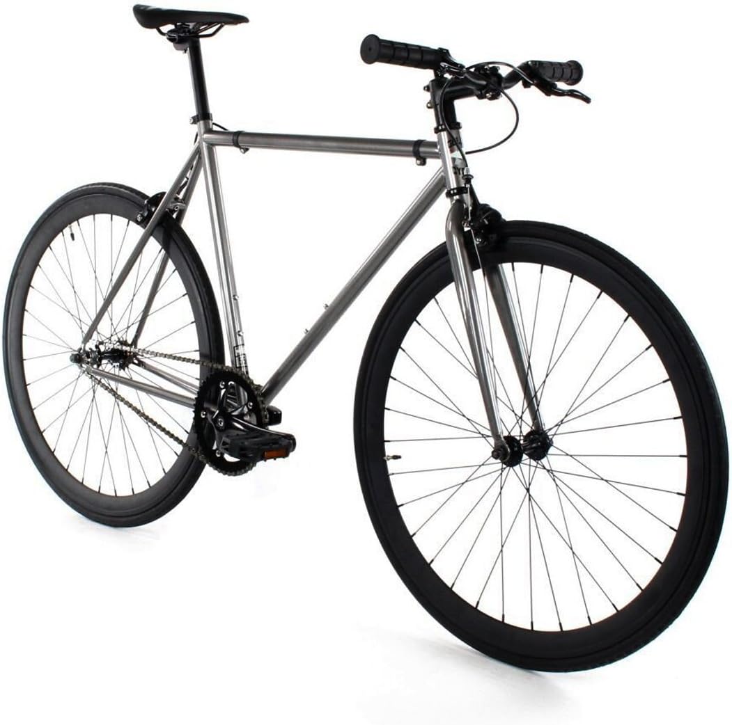 Golden Cycles Urban Commuter Single Speed Fixed Gear Bike, Black Golden Cycles Urban Commuter Single Speed Fixed Gear Bike, Black