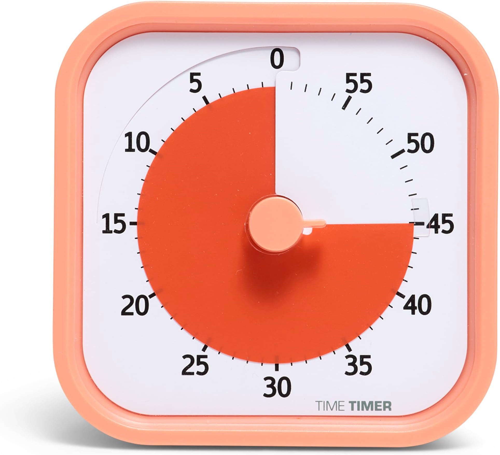 Home MOD - 60 Minute Visual Timer Home Edition for Children - Homeschooling, Timer for School Desk, Office Table and Meetings with Silent Operation, TTM9-HDO-W