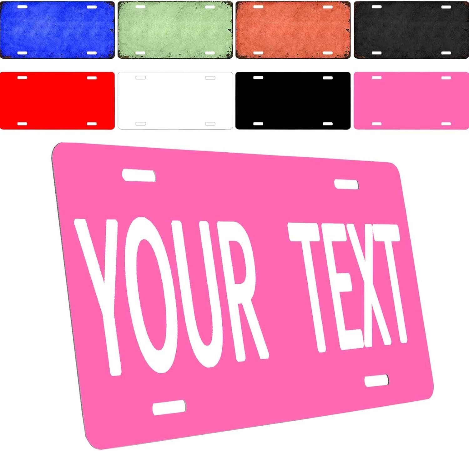 Custom Personalized License Plate,6x3 12x6 Customized