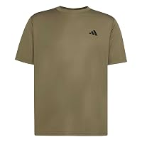 adidas Uomo Workout Essentials Base Shirt, Olive Strata