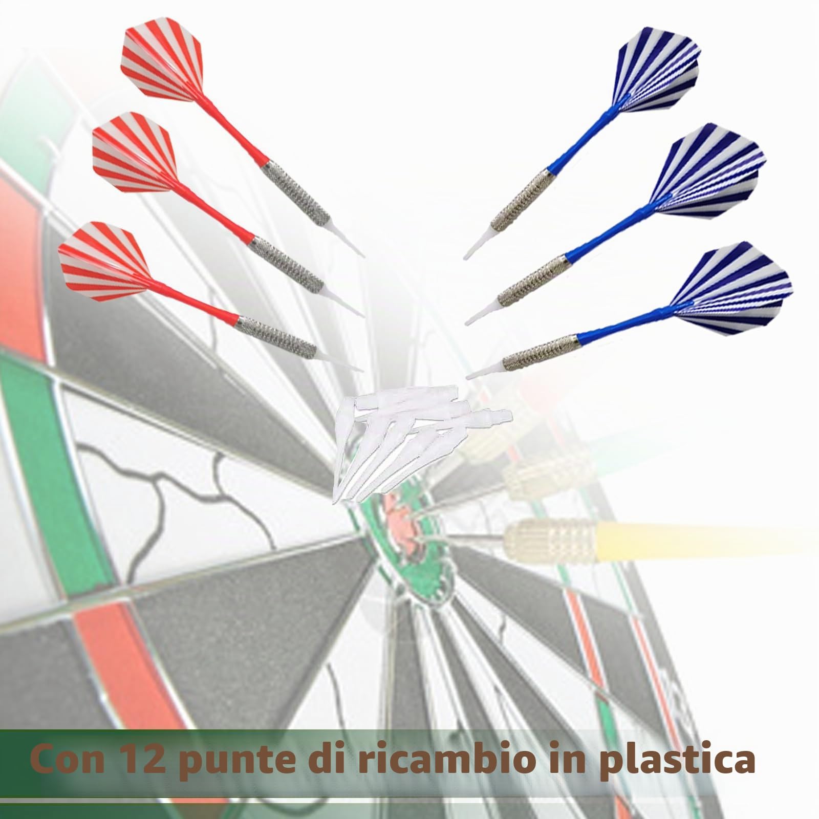 Diana elettroniche Surplex per adulti e bambini con display LED digitale e freccette con punta morbida, gioco di diana elettronica con punteggio automatico e 28 giochi, 159 modalità, adatto per feste