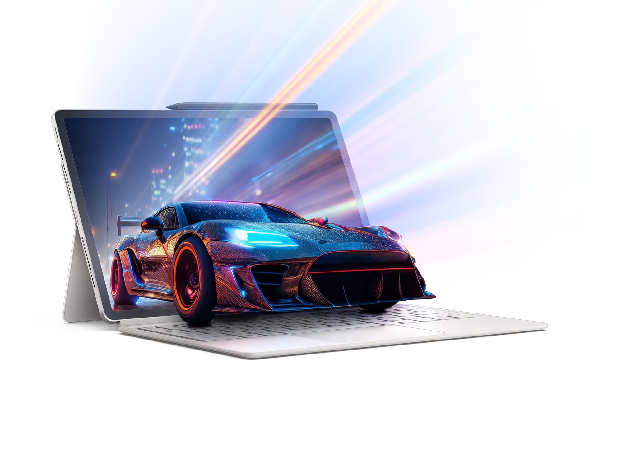 Lenovo Yoga Tab Plus - Tablette Tactile 12.7'' 3K, 144Hz (Qualcomm Snapdragon 8 Gen 3 Mobile Platform, 8Coeurs, RAM 16Go, UFS 4.0 256Go, Wifi7 + Bluetooth) Lenovo Tab Pen Pro - Seashell