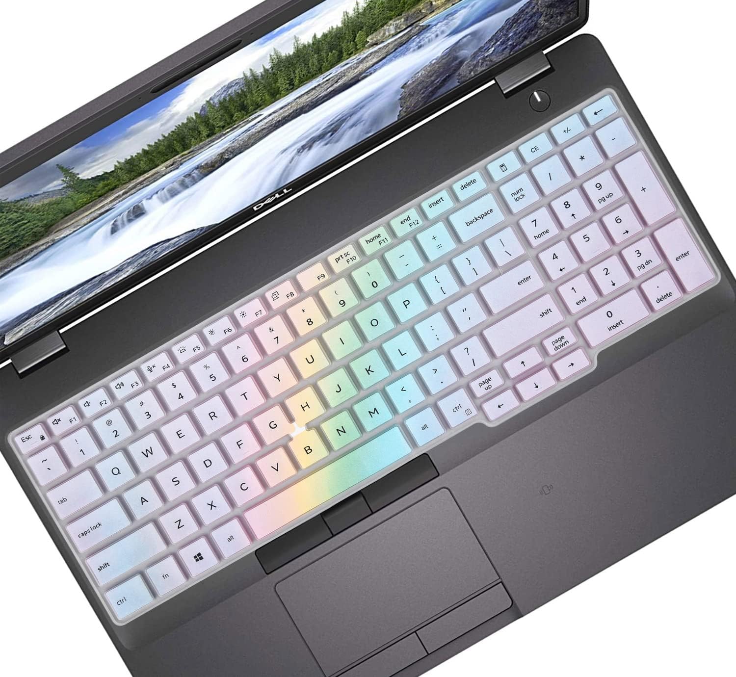 Keyboard Cover Skin for 15.6" Dell Latitude 5500 5501 5510 5511, Dell Precision 3540 3541 15.6 Inch Keyboard Protective Skin, Dell Latitude 5500/Dell Precision 3500 Series Cover