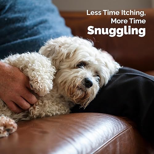 Miniatura 7 de Vetnique Dermabliss - Toallitas para la cara del perro, toallitas medicinales de clorhexidina para perros con arrugas, Bulldog francés, Bulldog