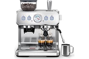 COWSAR Espresso Machine: Your Personal Barista with Built-in Grinder and Milk Frother
