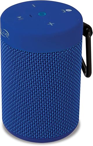 Miniatura 2 de iLive Altavoz inalámbrico de tela impermeable, 2.56 x 2.56 x 3.4 pulgadas, batería recargable incorporada, azul (ISBW108BU)