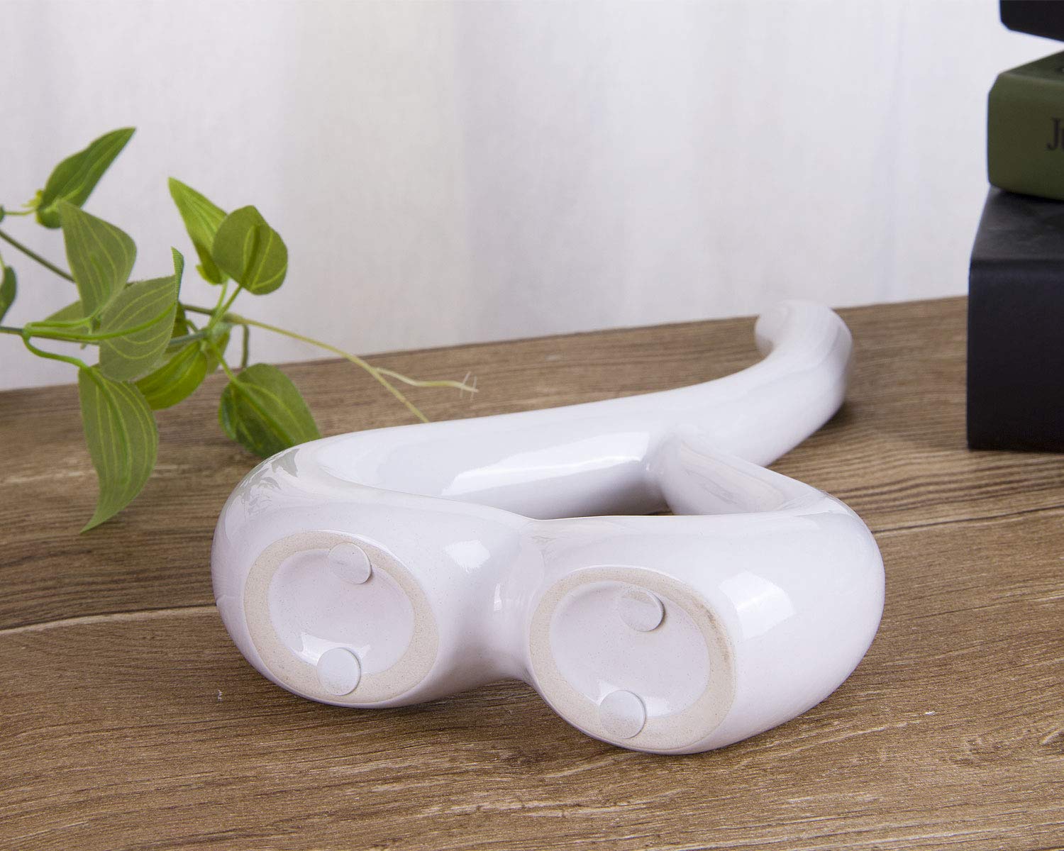 陶芸品　ハート型の 花器 Amazon.co.jp: VanEnjoy 10インチハート型ホワイトセラミック花瓶像