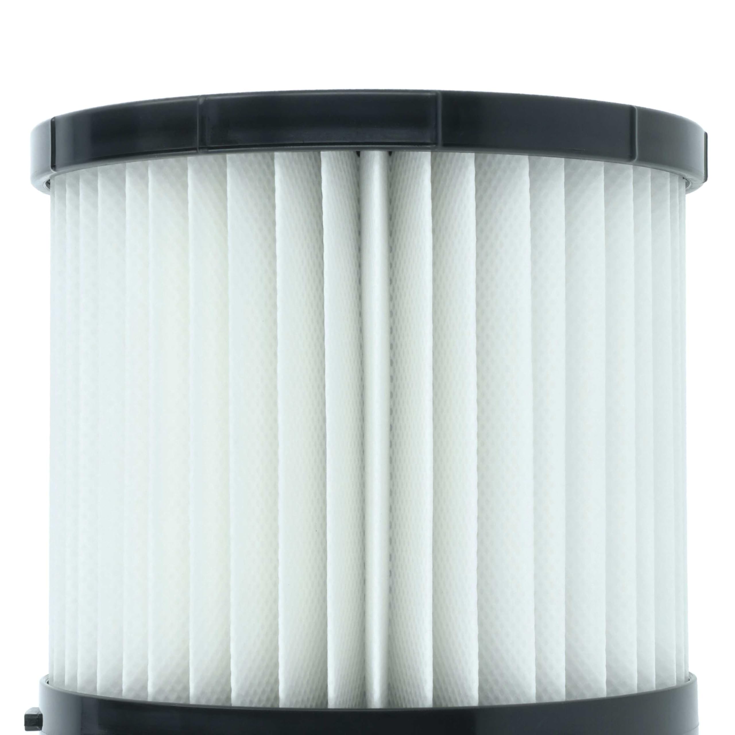 vhbw 4 x filtr fałdowany zamiennik do Ryobi A32RF08, A32VC05 do odkurzacza - filtr nabojowy czarno-biały