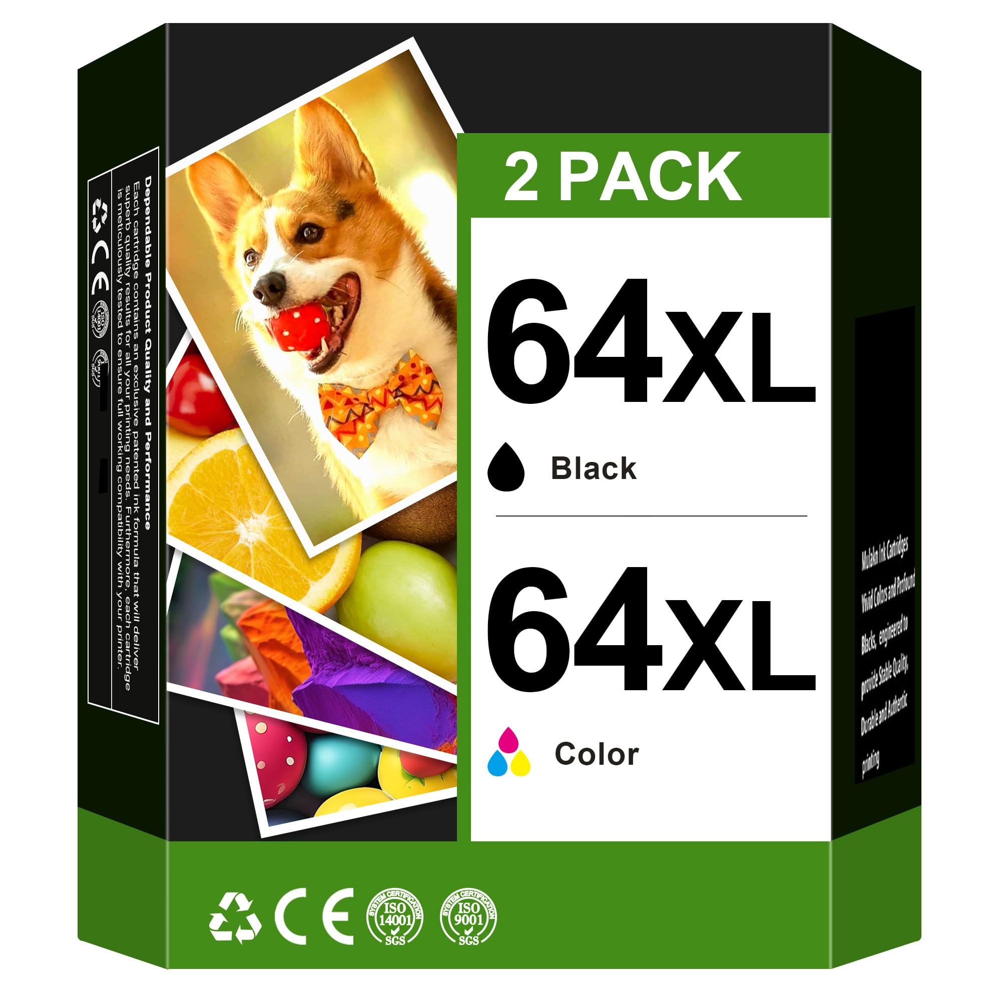 Amazon.com: 64XL Ink Cartridge Combo Pack Remanufactured