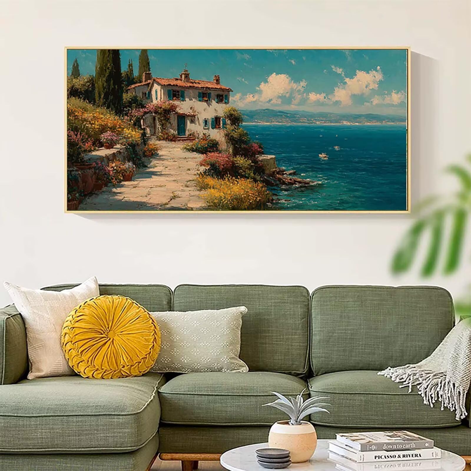 Ocean malowanie według liczb, dla dorosłych, malowanie według liczb, krajobraz, wzór dla dorosłych, do majsterkowania, dla początkujących, do dekoracji salonu, dekoracja ścienna, prezenty dla kobiet