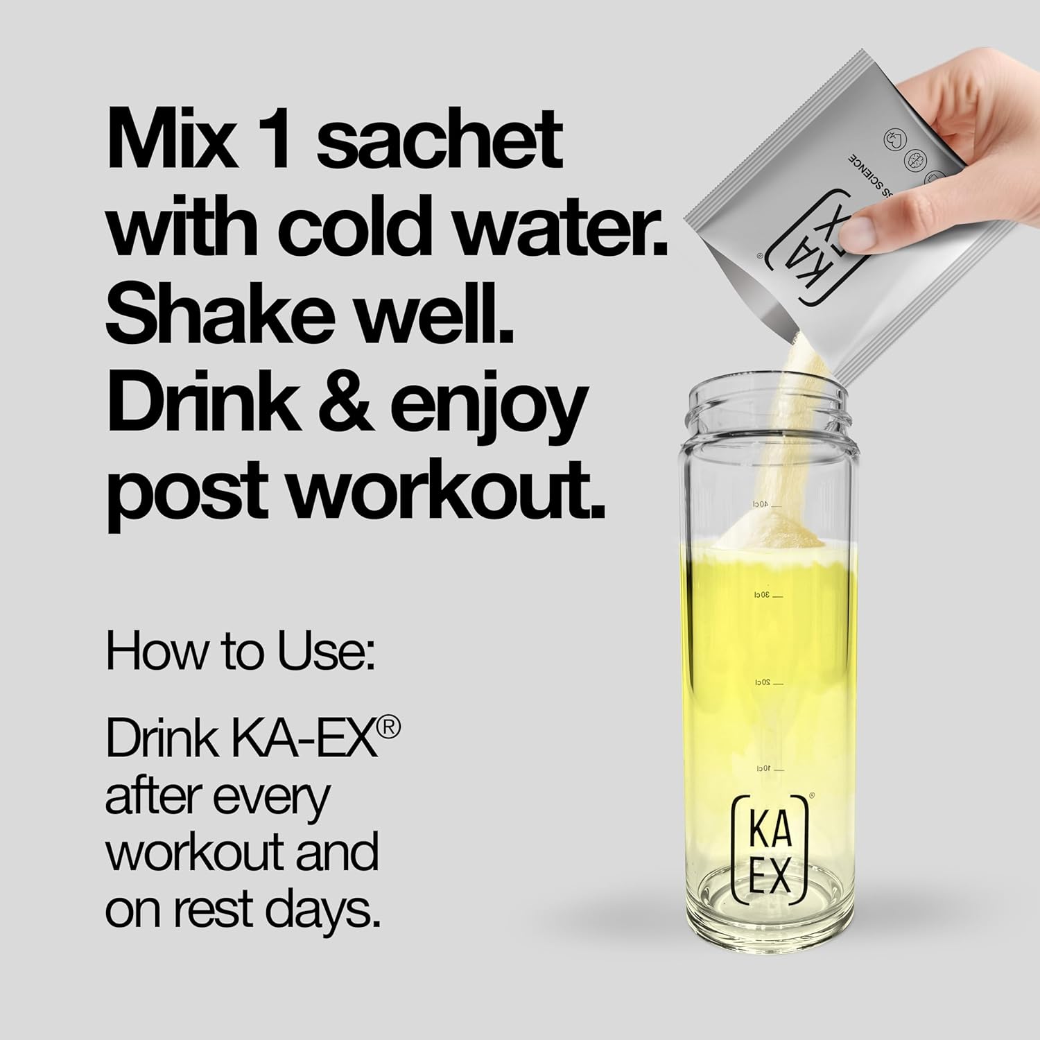 KA EX - Cortisol Stress Reducer for Athletes | Post-Workout Recovery Gamechanger | Clinically Tested and Trusted by Thousands of Pro Athletes | Swiss Science I Vegan (24 Pack) - Image 2