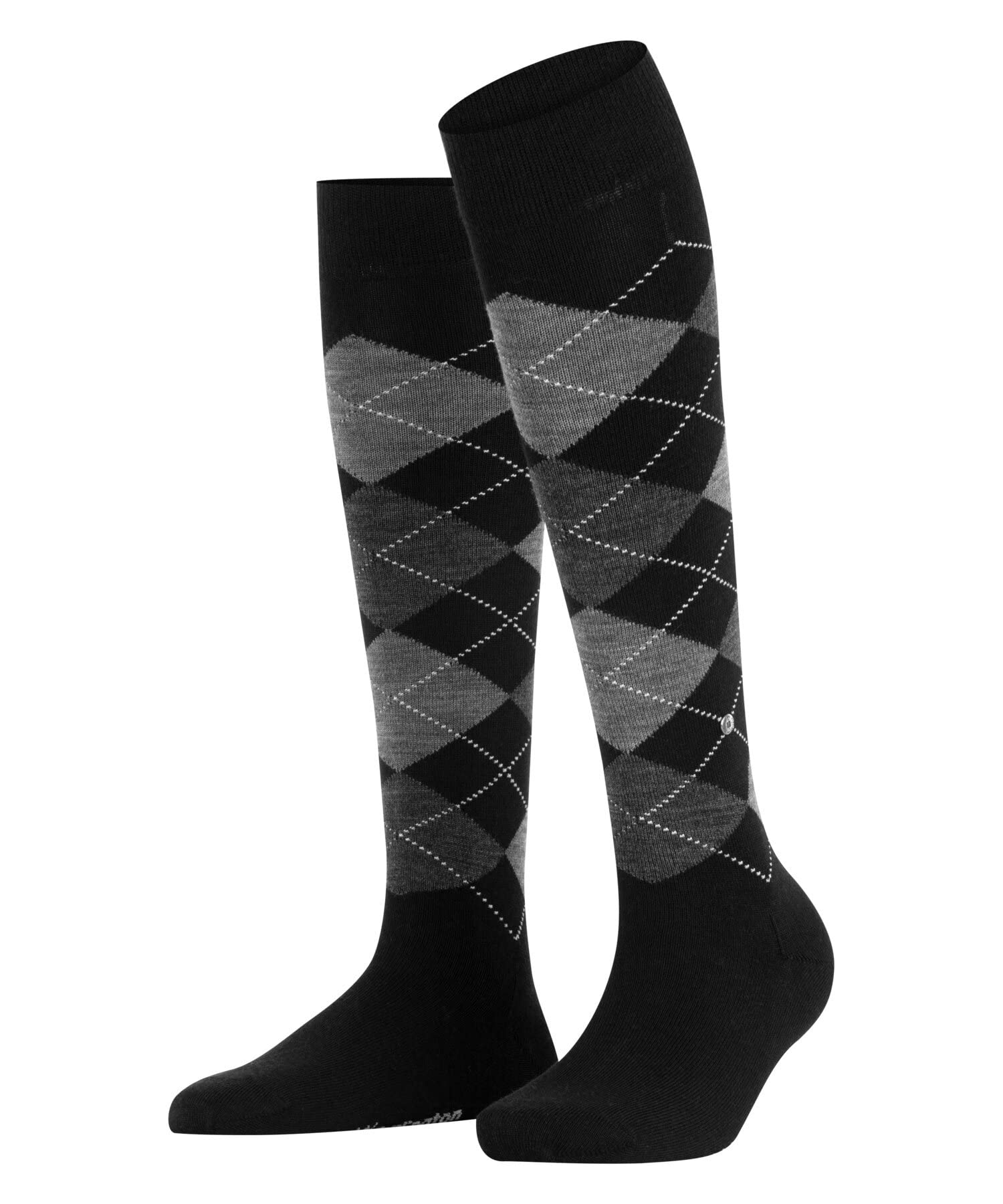 Burlington Women's Black (Black 3000) Marylebone W Kh Wool Long Patterned 1 Pair Knee-High Socks, 3.5-7