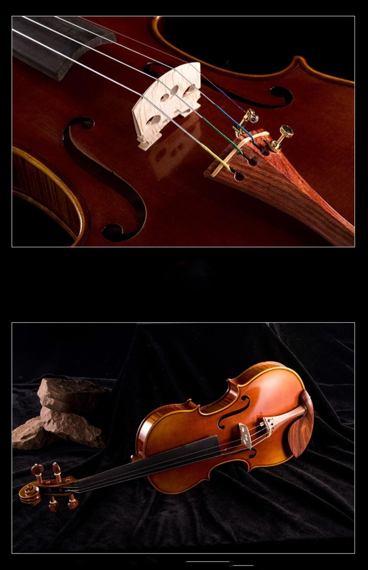 Geige Violine Professionelle Europäisches Material Italienischer Stil Violine Für Erwachsene Handgefertigt(4/4)