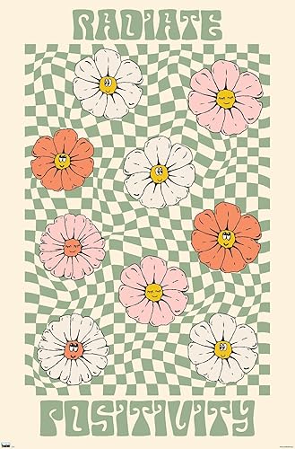 Trends International Póster de pared Radiate Positivity, 22.375 x 34 pulgadas, versión sin marco