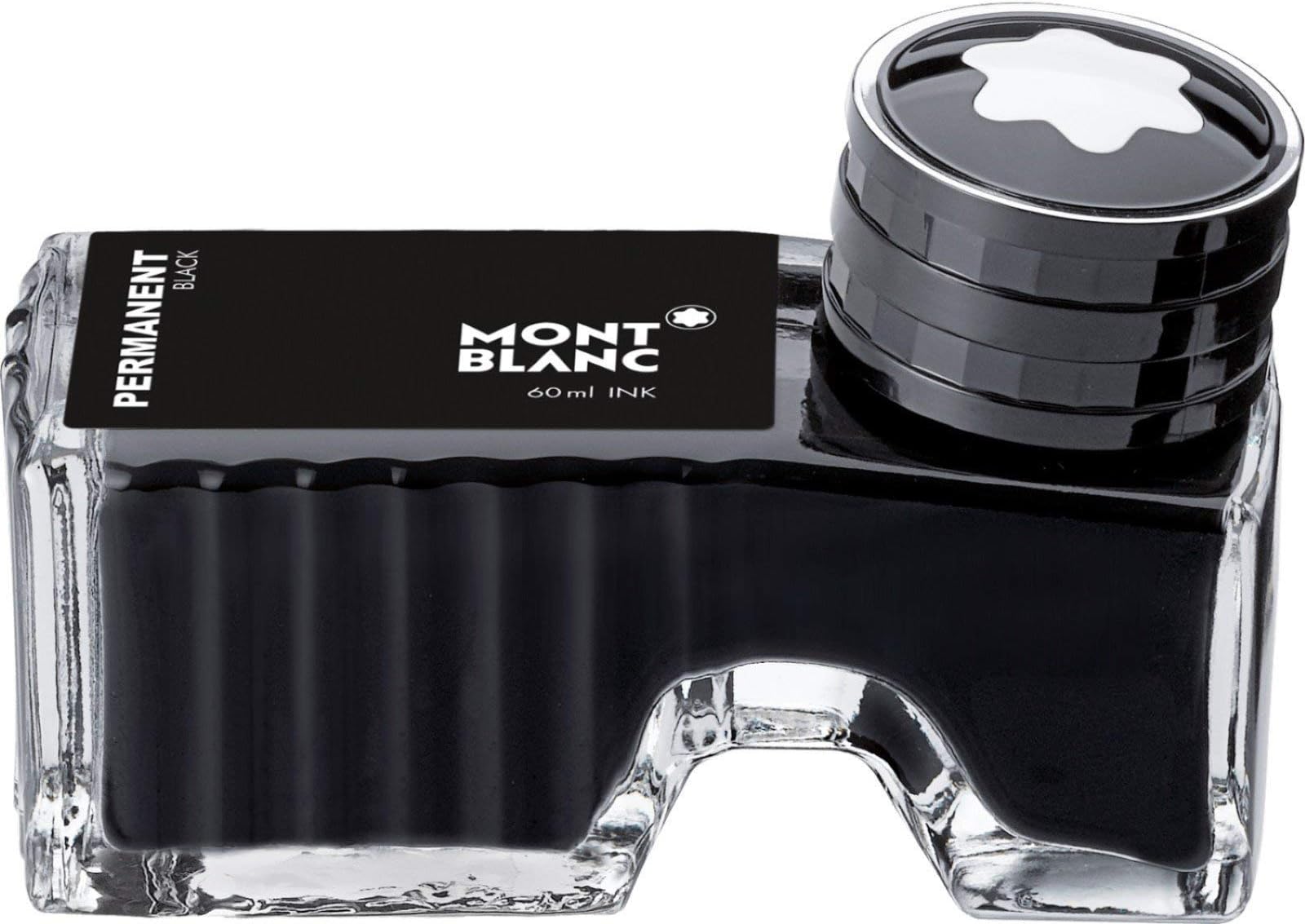 Montblanc Ink Bottle Permanent Black 107755 DocumentProof Refill Ink in Black