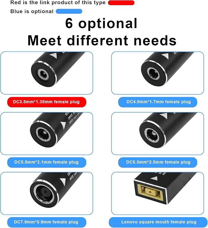 GINTOOYUN PD65W DC 3.5x1.35mm - USB-C Töltőkábel Laptopokhoz, Telefonokhoz és Tabletekhez, 18cm, 65W Teljesítménnyel
