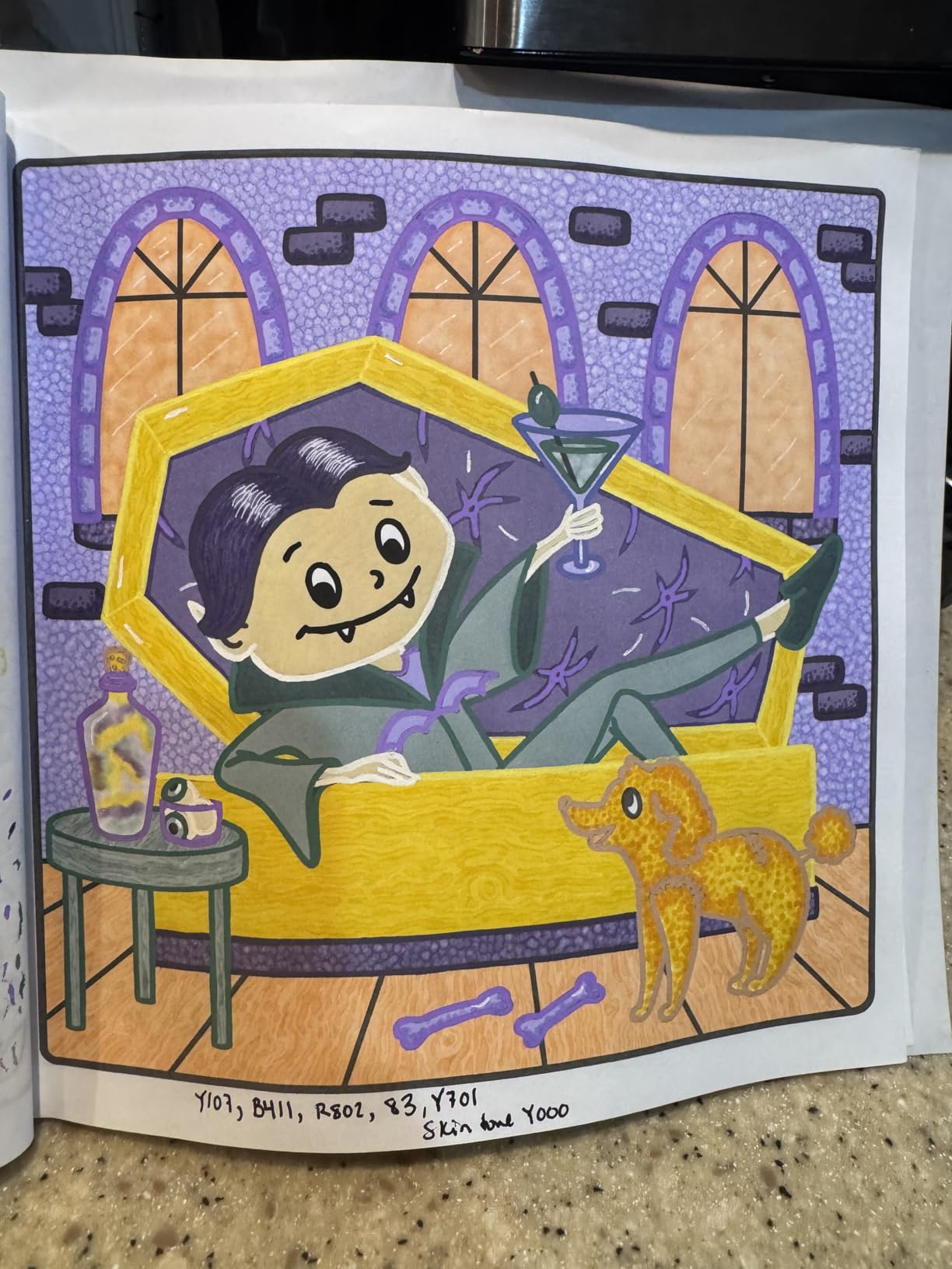 Spooky Cozy: Cute & Simple Coloring Book for Adults and Teens Featuring Adorable Characters, Creepy Creatures and Cozy Hygge Scenes for Relaxation - Preview 3