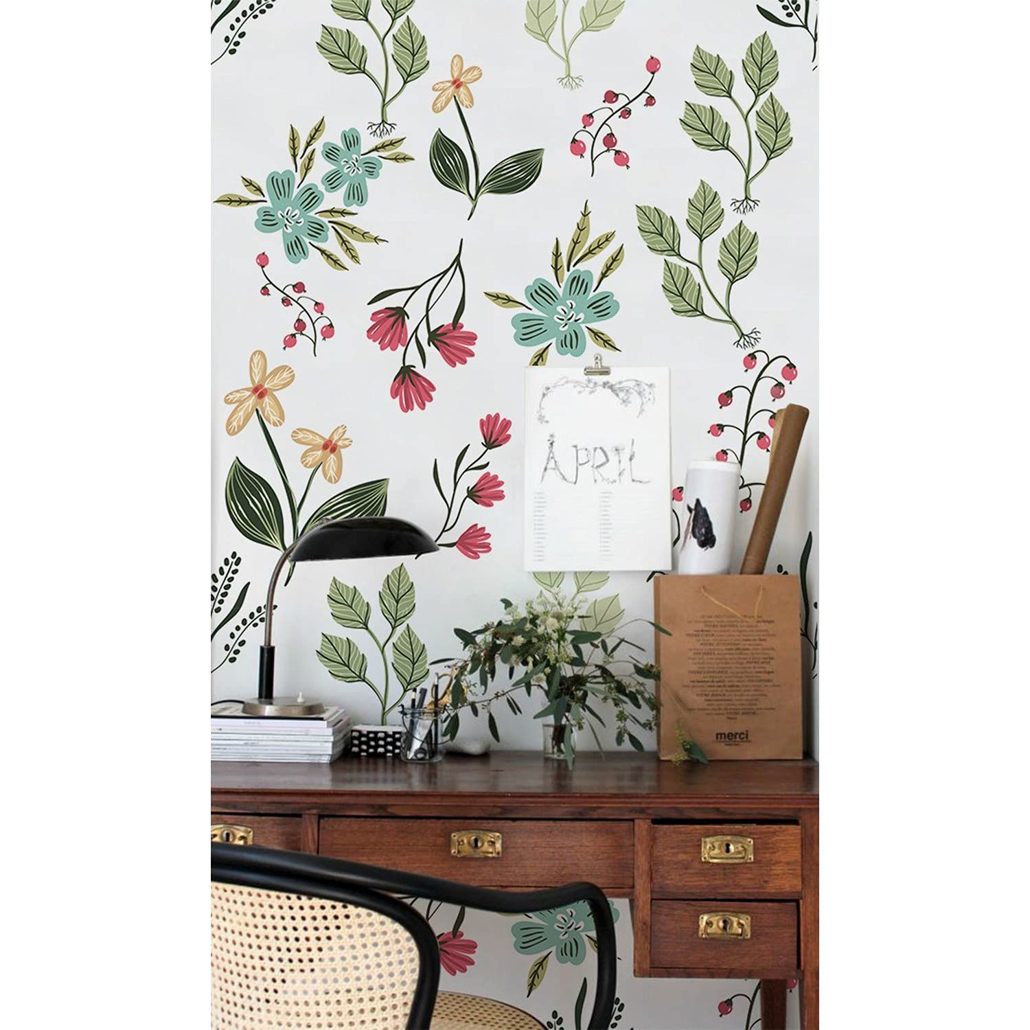 Papier peint fleurs pour créer un havre de paix dans votre chambre