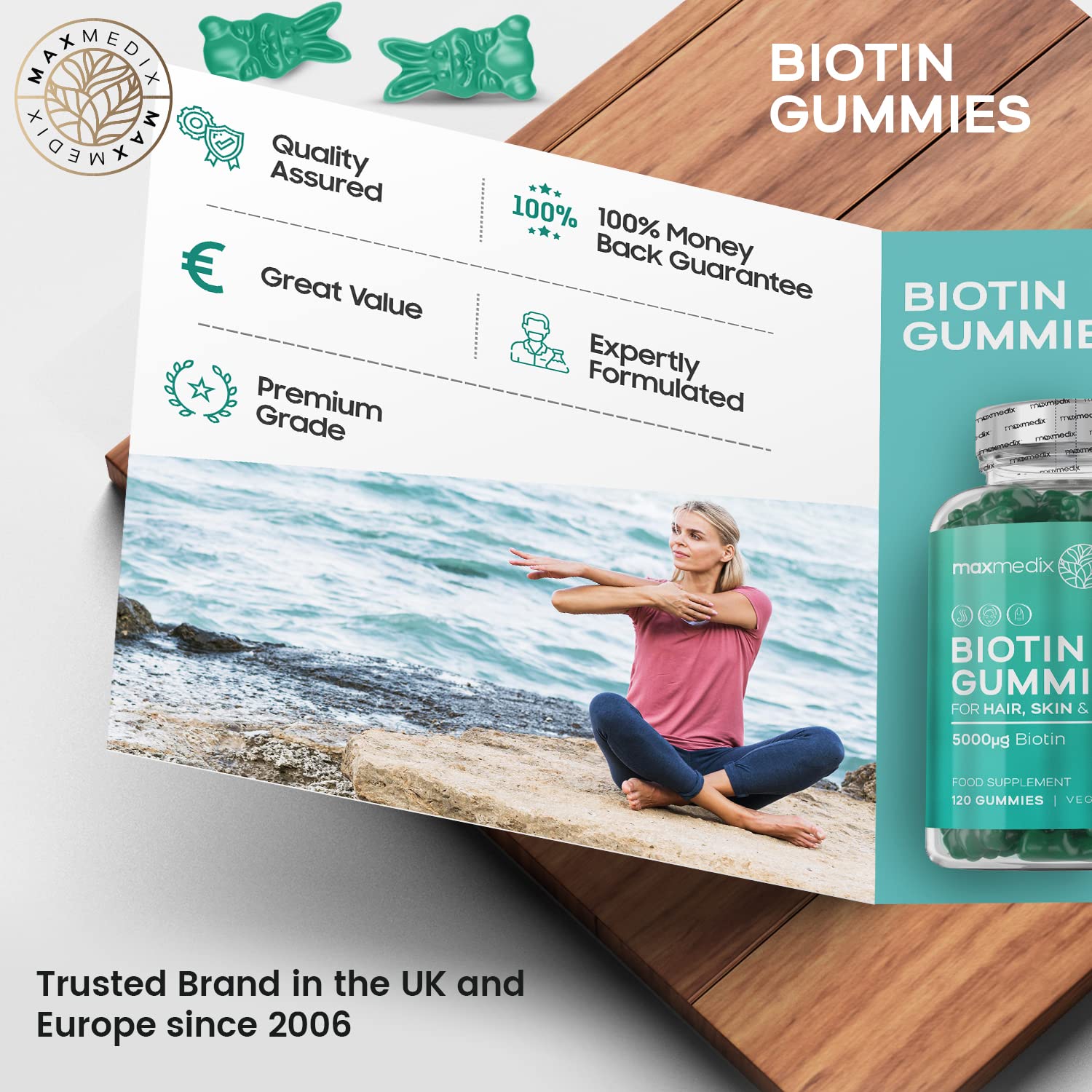 Buy Biotin Gummies 5000mcg with Multivitamins A, B, C, D, E