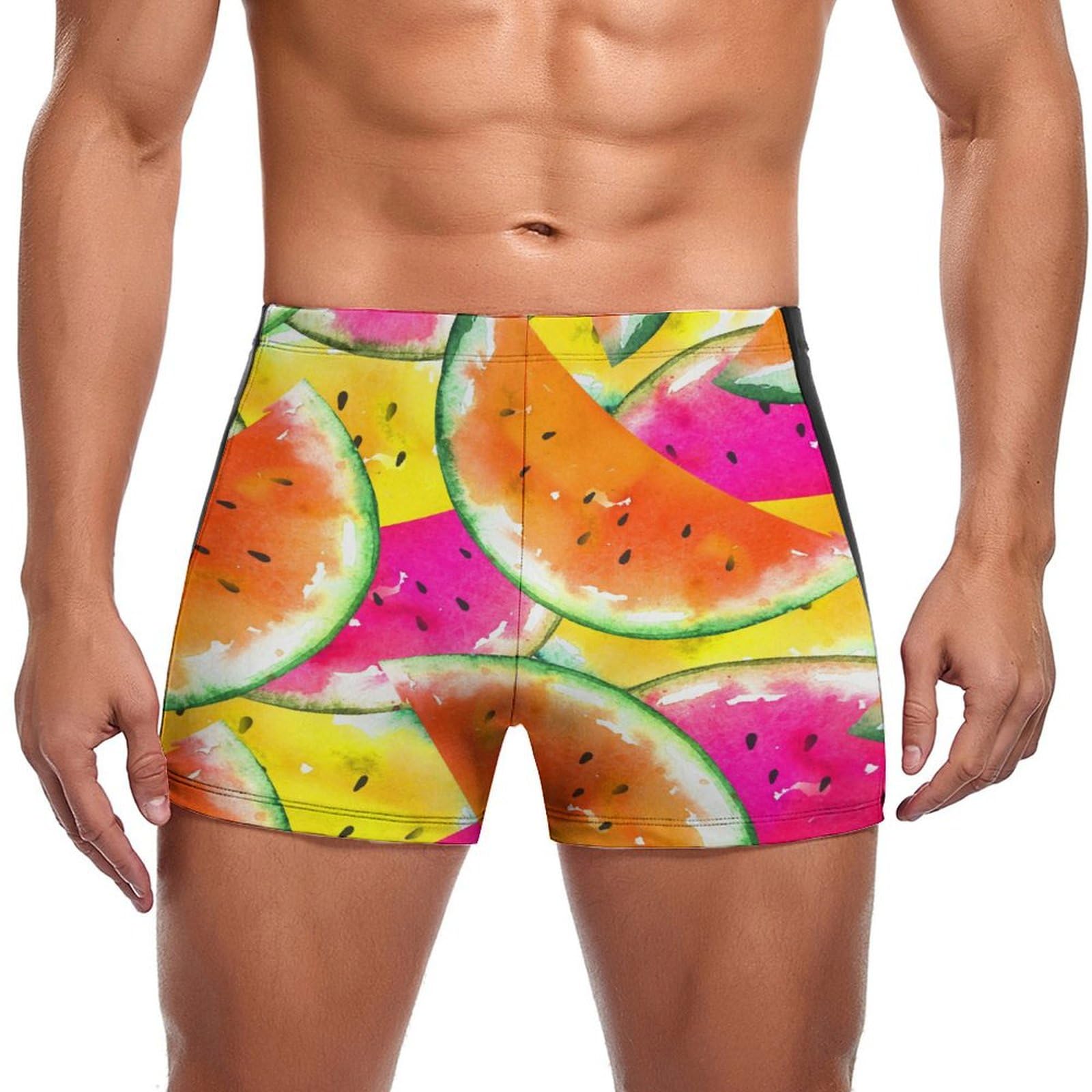 Boxer de bain pastèque aquarelle homme avec coupe slim - 7
