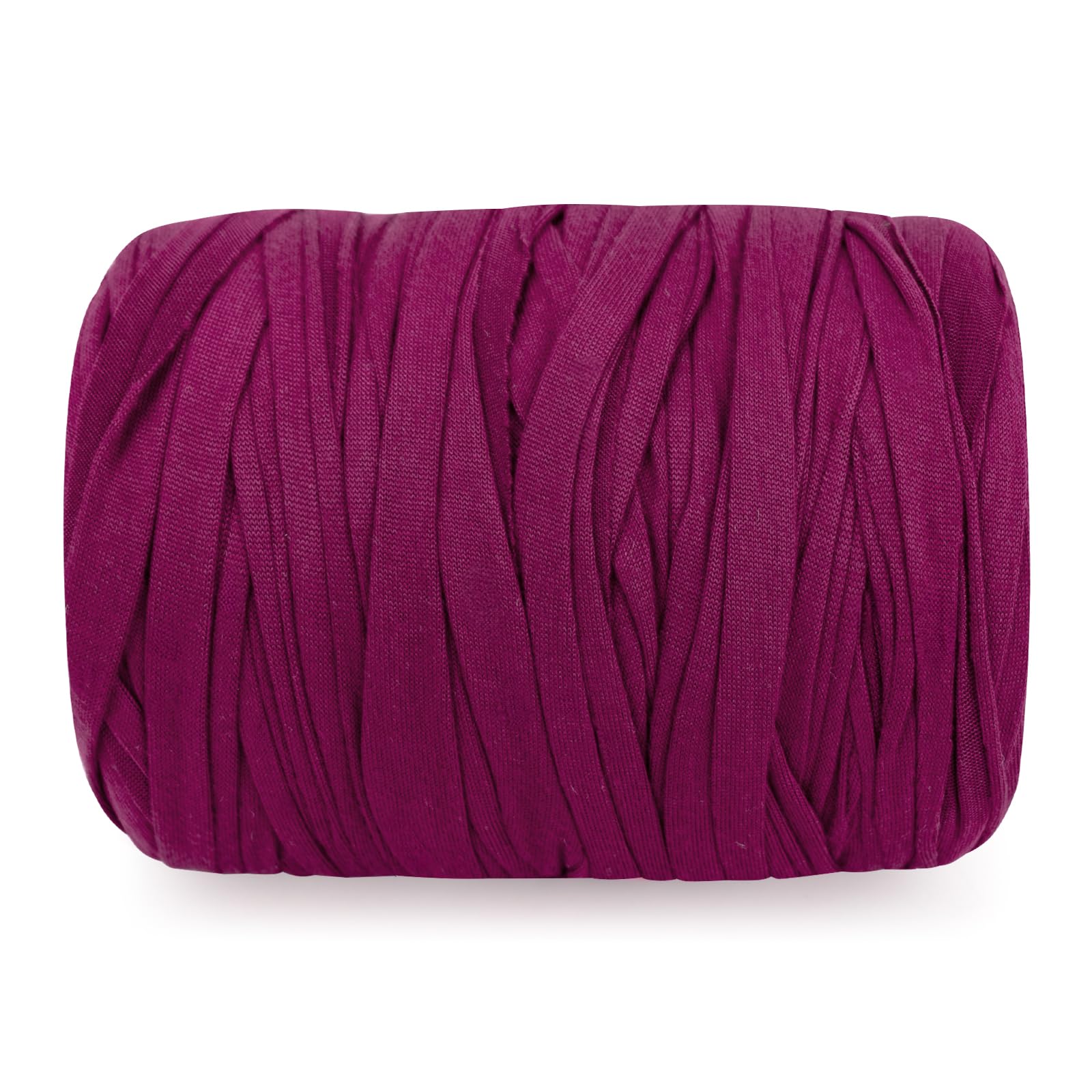 G2PLUS 300g T Shirt Yarn, 100m Magenta Crochet Yarn for Bags and Baskets
