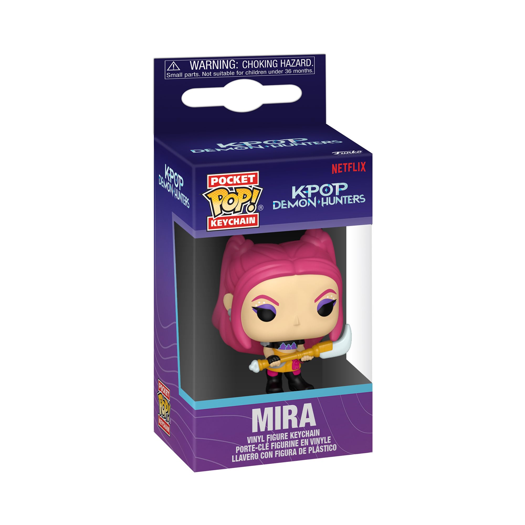 Image secondaire de Porte-clés Funko Pop! Kpop Demon Hunters - Mira, Mini-Figurine Officielle