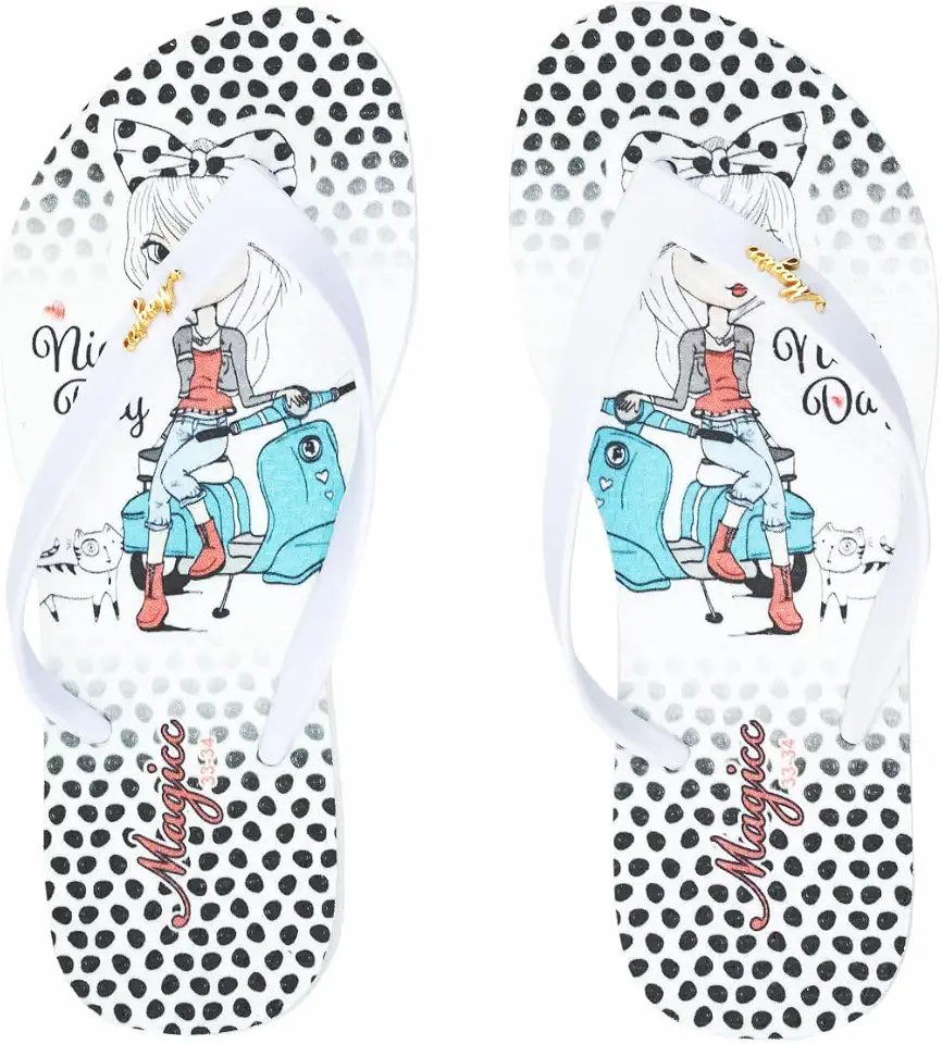 Chinelo Juvenil Infantil Feminino Sandália Menininha Moto, Magicc