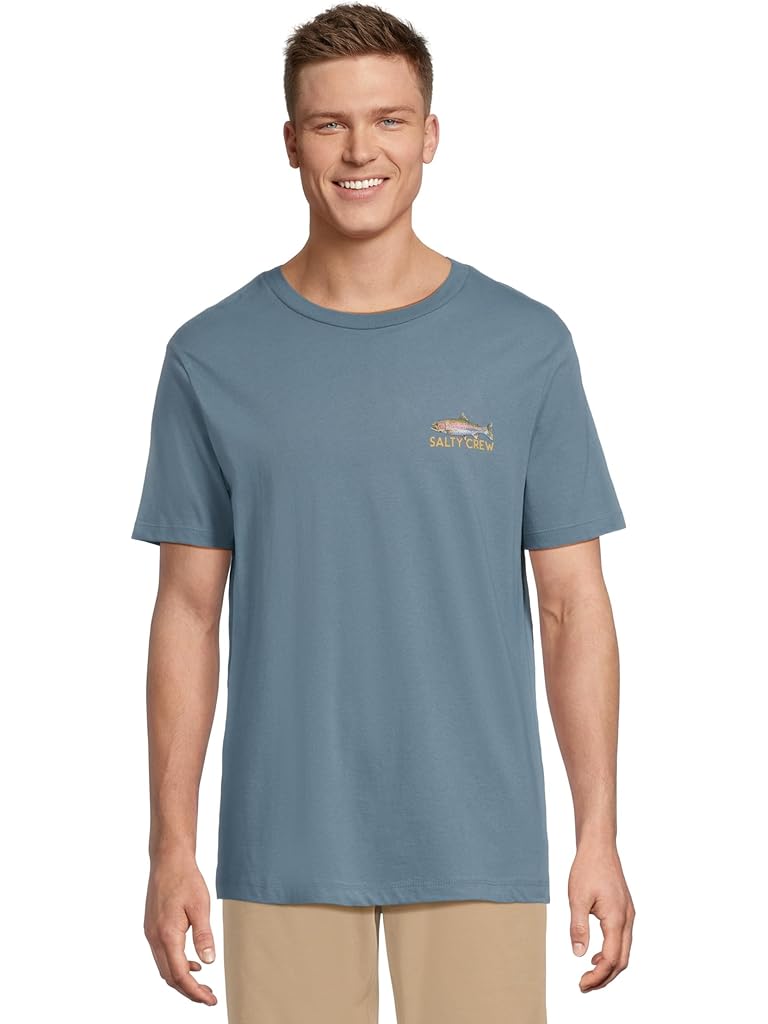 Gray Salty Crew Trout Mount Short Sleeve Tee