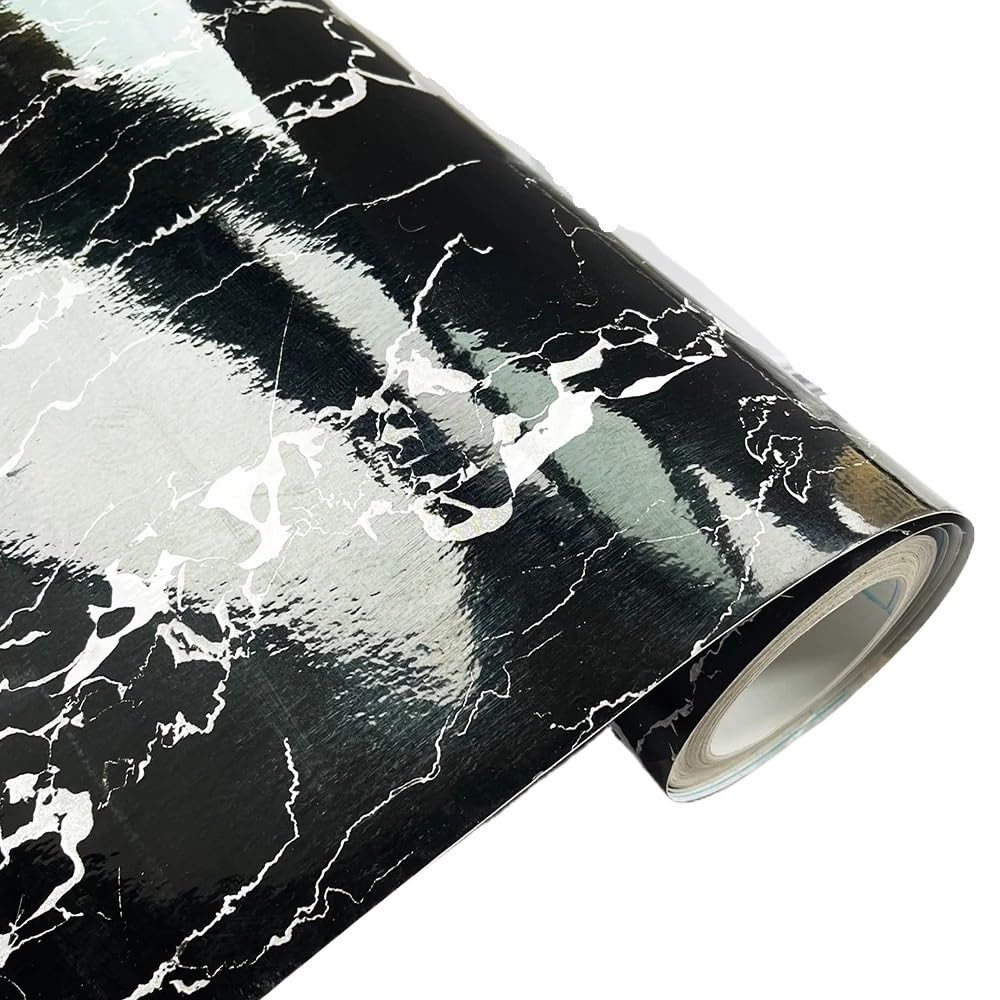 Marmor Folie,Klebefolie Marmoroptik 55 cm Breite wasserdichtes Marmordekor-Kontaktpapier for Badezimmerwand-PVC-Tapete, selbstklebende, ölbeständige Küchenaufkleber(1,50cmx600cm)