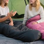 Clostnature Sac de couchage pour adultes et enfants - Sacs de couchage légers pour le camping, Design compact ultra-léger pour le backpacking, chaud et spacieux pour un usage unique, idéal pour les filles, les garçons, les jeunes