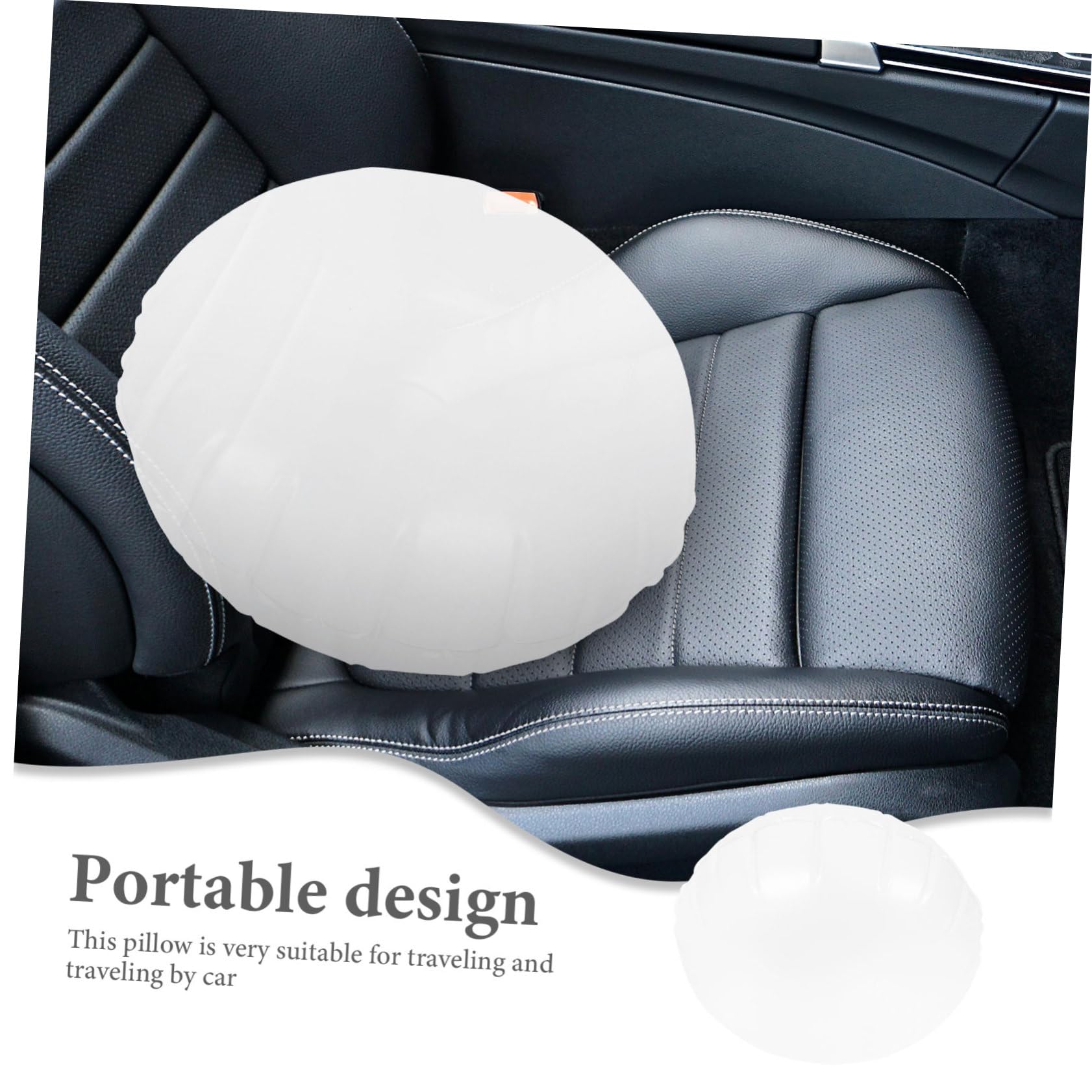 Cabilock 3stücke Aufblasbares Kissen Halbtransparentes Reisekissen Tragbares Kissen Für Auto Und Outdoor Komfortable Unterstützung Für Kopf Und Nacken Leicht Und