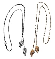 Vista 1 de Grapes Lariat Style Necklace 18K Gold, 14K Gold, Sterling Silver, Diamonds, CZs, or customized for you.