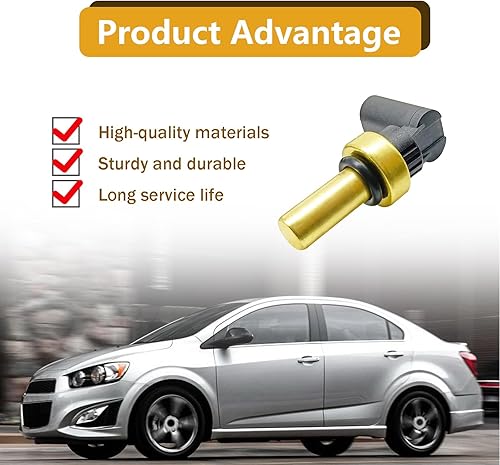 Miniatura 3 de 55591401 Sensor de temperatura del refrigerante, compatible con Chevy Trax Crvze Sonic Bvlck Encore 2011 2012 2013 2014 2015 2016 2017, reemplaza el