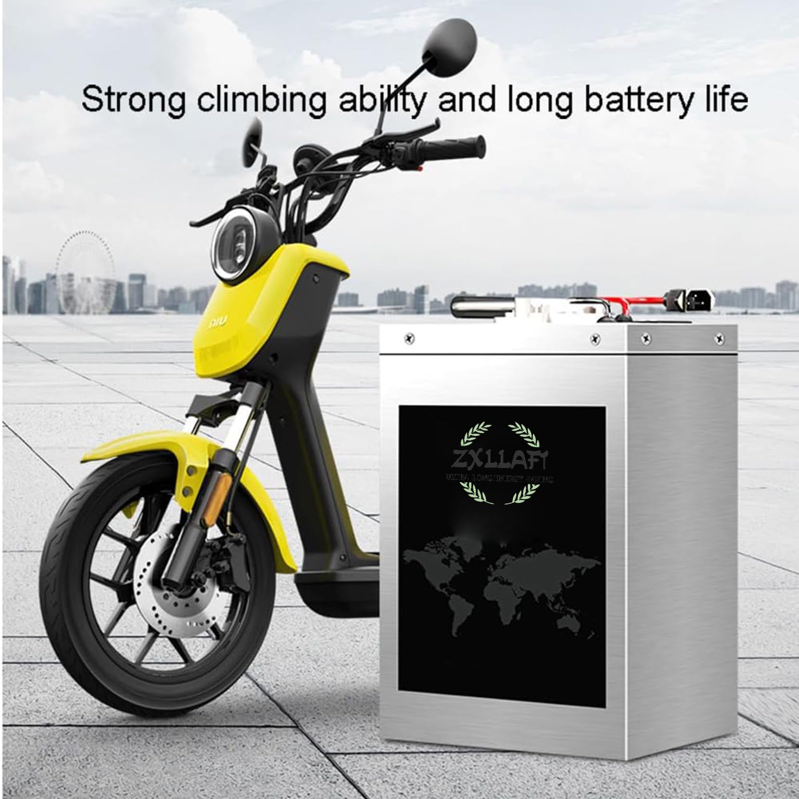 Batterie Lithium-Fer-Phosphate 48 V, 60 V, 72 V, 30 Ah, 35 Ah, 45 Ah, 58 Ah, pour Moto électrique, avec Chargeur, pour Moteur 50-4 200 W