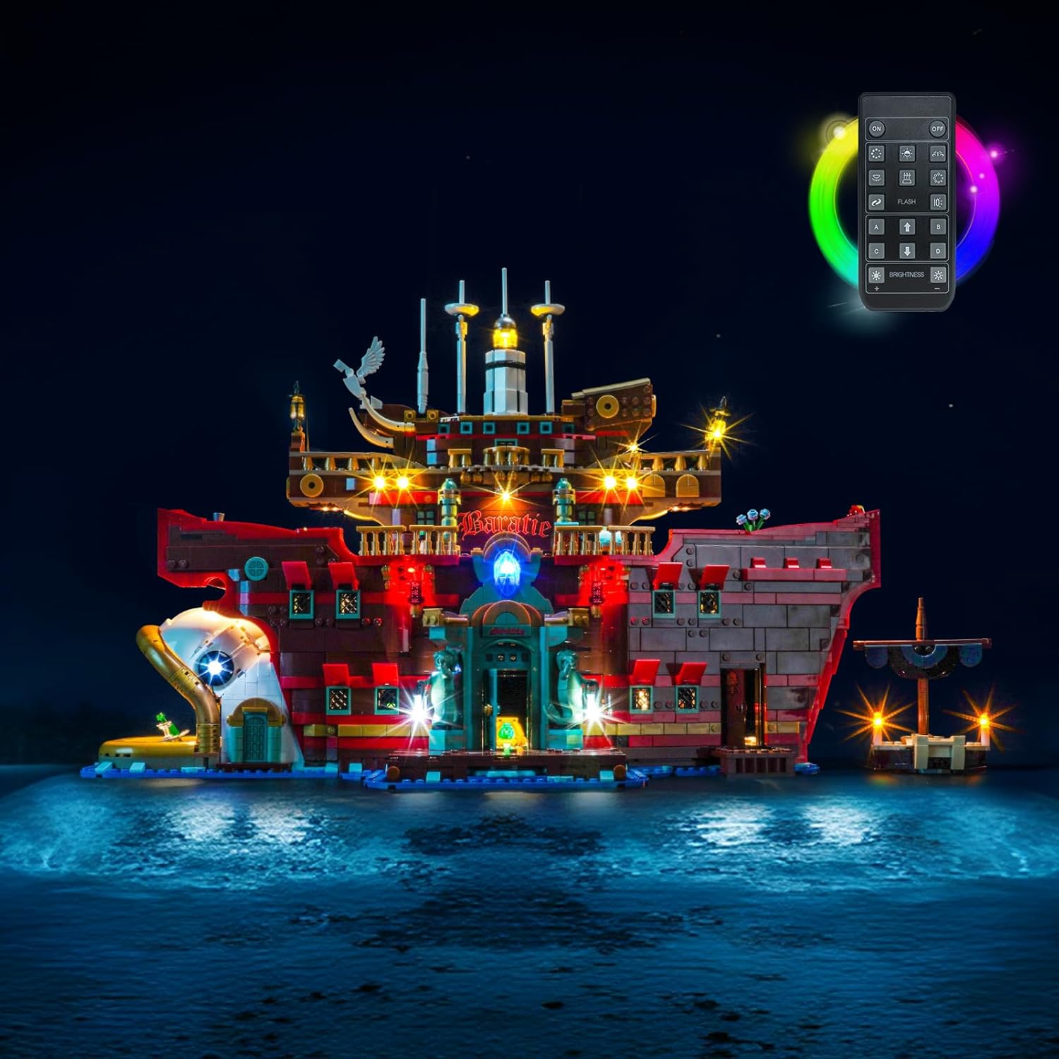 LED Lighting Compatible with Lego 75640 ONE Piece The Baratie Floating Restaurant - JUST Lights, Light Kit Compatible with Lego 75640,NOT Included The Model Set