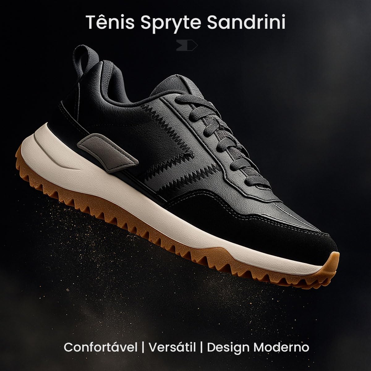 Tênis Sandrini Spryte Masculino Urbano Confortável De Couro Tênis Sandrini Spryte Masculino Urbano Confortável De Couro